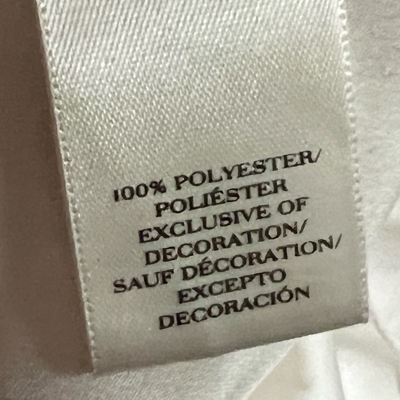 Ann Taylor Blouse in cream and navy with embroidery - SZ S - Picture 5 of 5